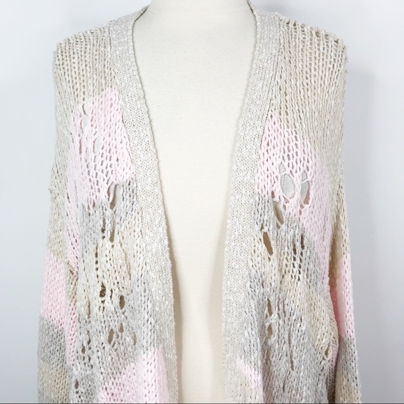 Wildfox Yara Distressed Dolman Cardigan Sweater S - Picture 5 of 11